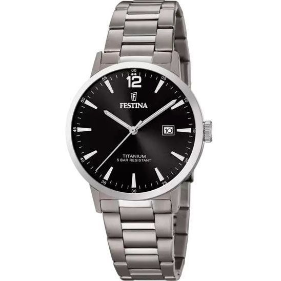 Титановые мужские наручные часы Calendario Titanium F20435/3 Festina #1