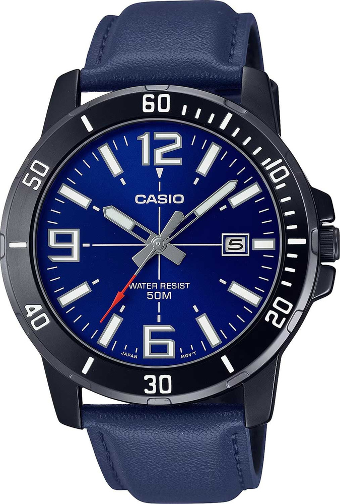 Японские наручные часы Casio MTP-VD01BL-2B #1