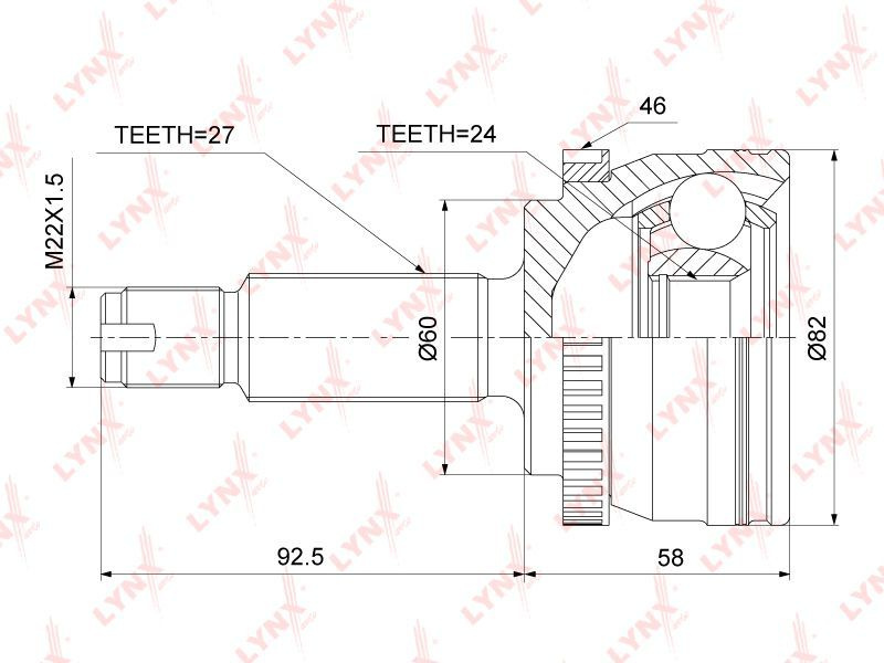 ШРУС наружный для HYUNDAI, KIA / CO3880A #1