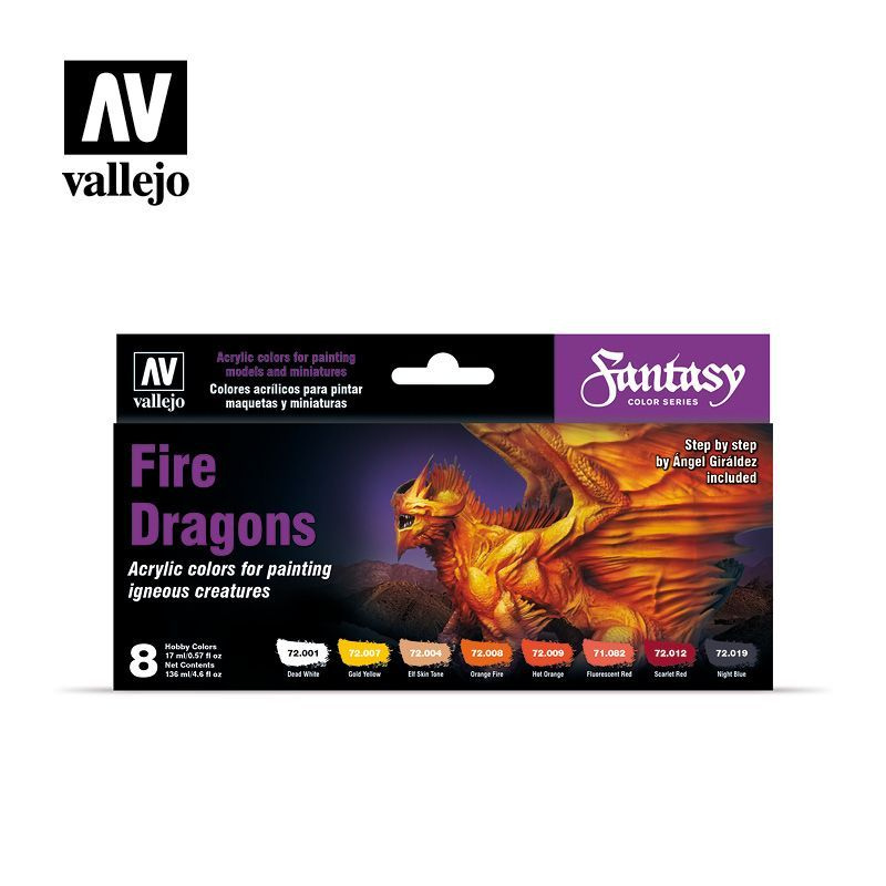 Набор красок Vallejo Game Color (8*17 мл) Fire Dragons 72.312 #1