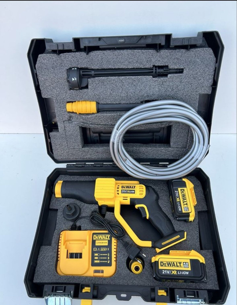 Портативная аккумуляторная мойка Dewalt DCPW550 21 v в стильном кейсе  #1