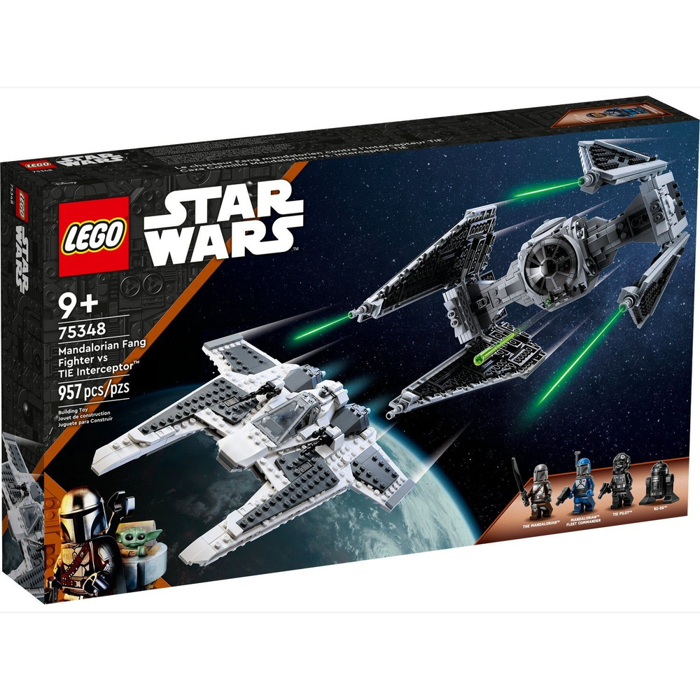 Конструктор LEGO Star Wars 75348 "Мандалорский истребитель Клыков" / 957 элементов / 3 фигурки  #1