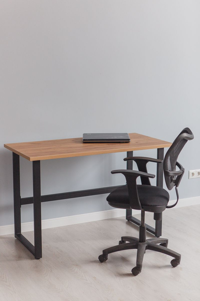 Стол компьютерный Good Desk Loft,размер 90х60х75 см, цвет дуб золотой, цвет ножек черный  #1