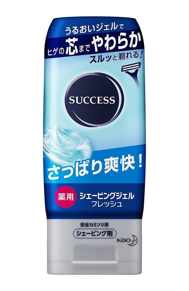 Kao Success лечебный противовоспалительный освежающий гель для бритья с ментолом 180 гр. Япония.  #1