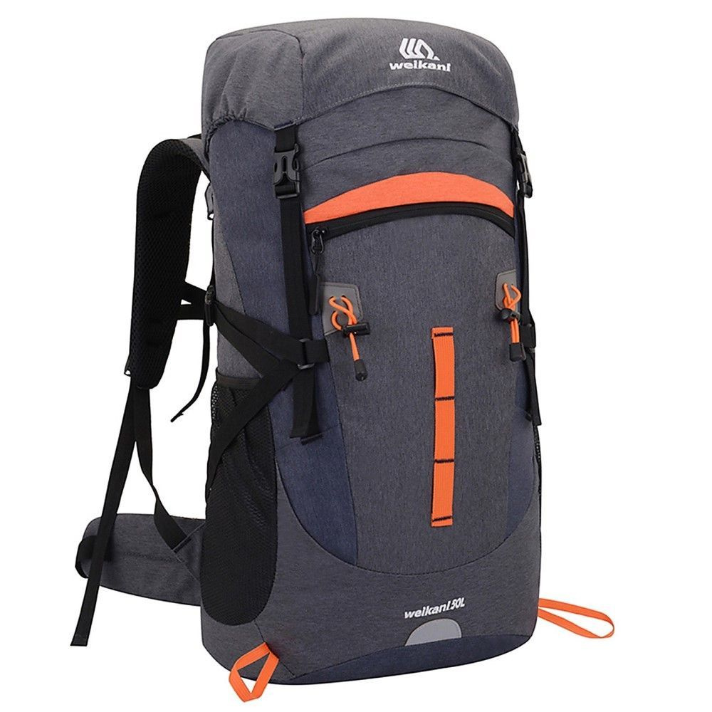 Рюкзак WEIKANI 50л, легкий, водонепроницаемый, для спорта, путешествий, кемпинга - серый  #1