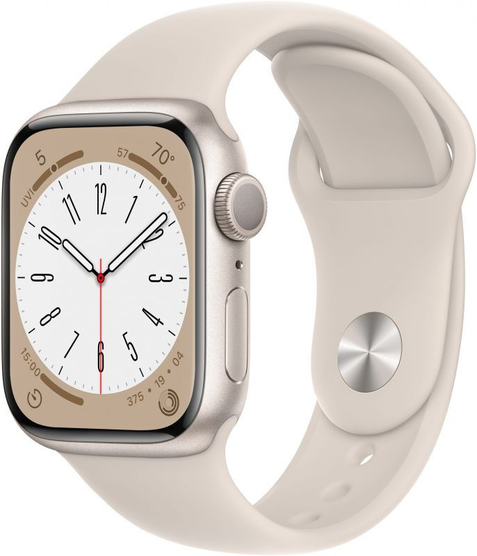Смарт-часы Apple Watch Series 8 GPS 45mm, сияющая звезда, с ремешком M/L  #1