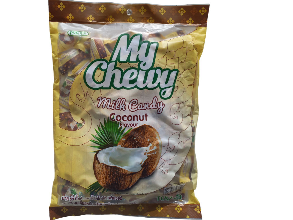 Жевательные молочные конфеты из Тайланда со вкусом Кокоса / Тайские сладости My Chewy Milk Candy Coconut #1