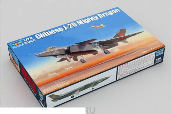 Сборная модель Trumpeter 01663P Chinese J-20 Mighty Dragon #1