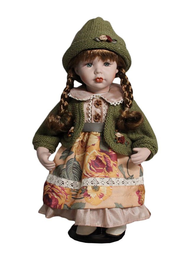 Кукла фарфоровая 12' на подставке (высота 30 см) Polly Dolls #1