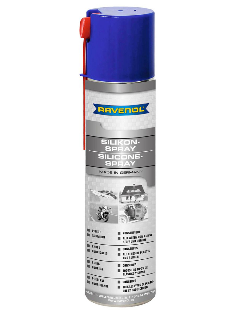 Силиконовый очиститель смазка RAVENOL Silikon-Spray, 0.4 литра #1
