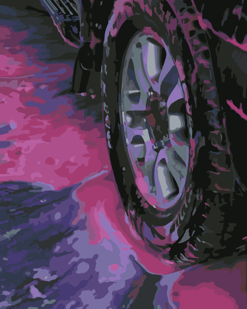 Картина по номерам Hobruk "Автомобиль", на холсте на подрамнике 40х50, раскраска по номерам, набор для #1