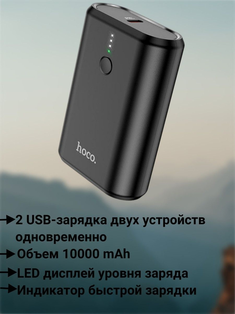 Внешний аккумулятор (Powerbank) 10000mah черный #1