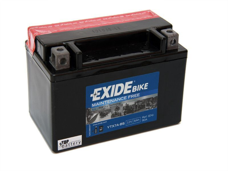 Аккумулятор автомобильный Exide ETX7A-BS (6 A/h), 90A L+ #1