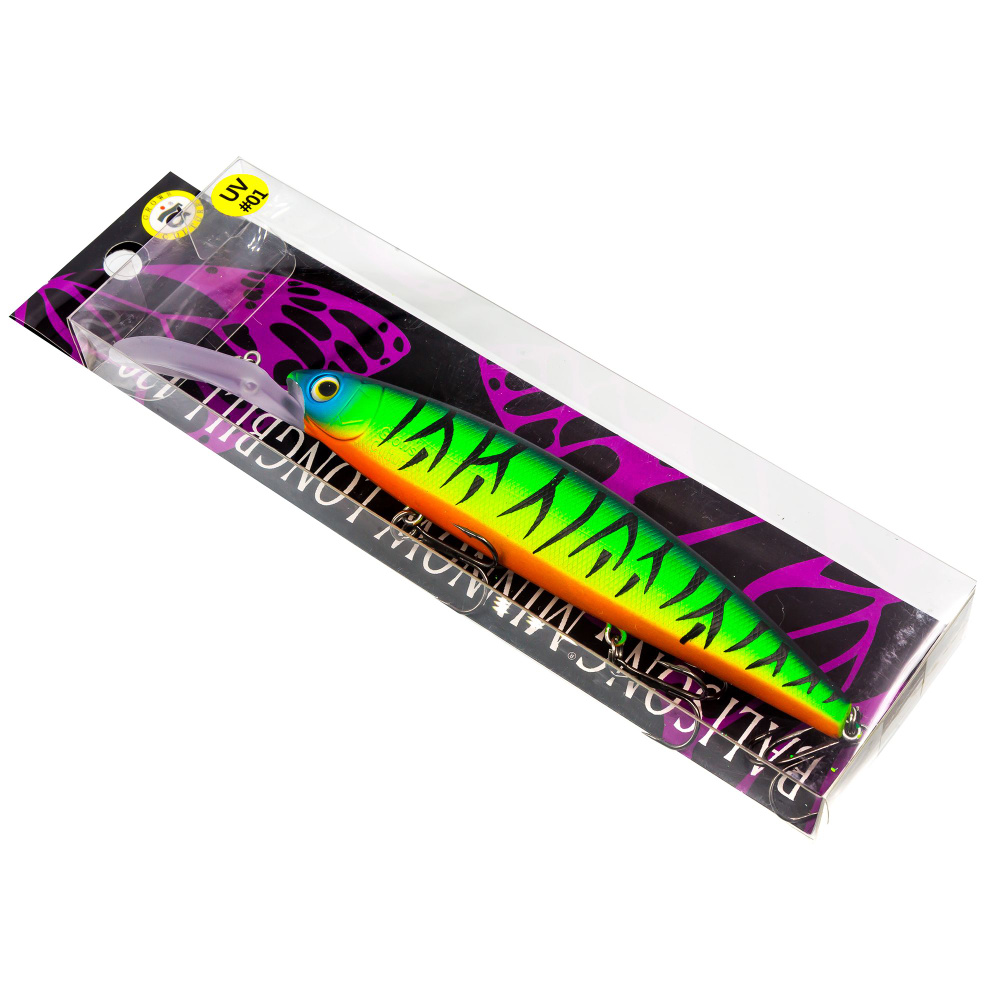 Воблер для рыбалки Grows Culture BALISONG MINNOW LONGBILL 130SF UV#01, 130 мм, 26.5 гр, медленно всплывающий, #1