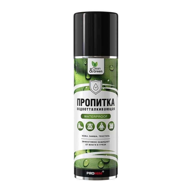 Пропитка водоотталкивающая для кожи и текстиля (аэрозоль) 335 мл. Clean&Green CG8093  #1