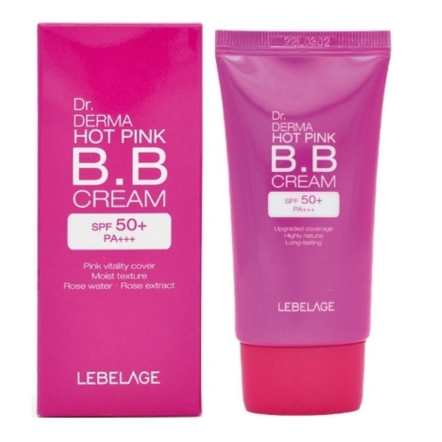 Lebelage BB-крем увлажняющий с экстрактом розы / Dr. Derma Hot Pink BB Cream Spf 50+ Pa+++, 30 мл  #1