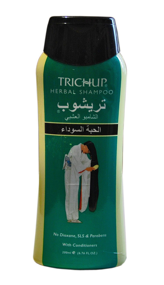 Trichup Herbal Shampoo BLACK SEED Vasu ИНДИЯ /Травяной шампунь с ЧЕРНЫМ ТМИНОМ Тричуп Васу, 200 мл  #1