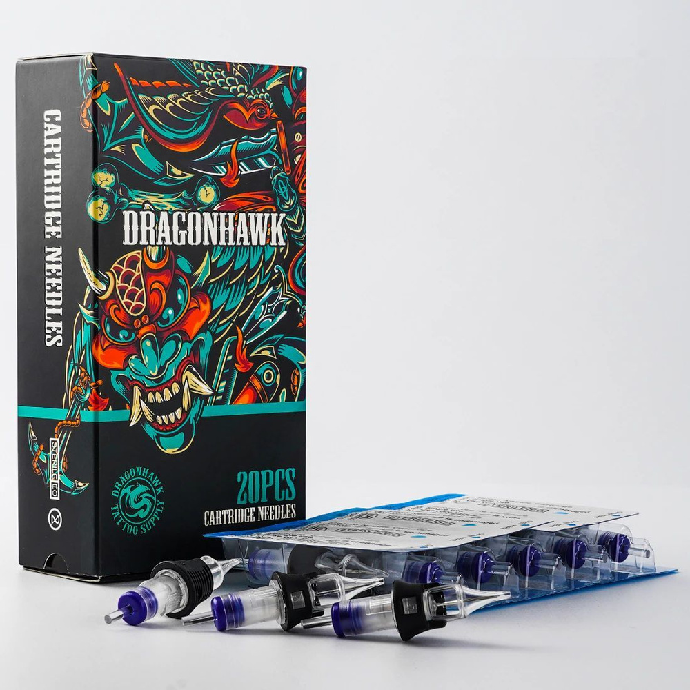 Dragonhawk 1205RL Картриджи для тату и перманентного макияжа, 20 шт  #1