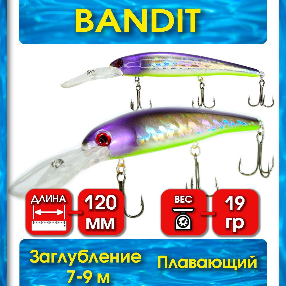 Воблер для рыбалки Bandit Walley Deep 120 мм #1