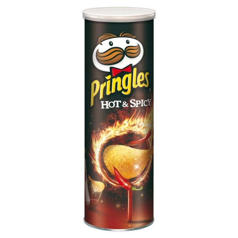 Pringles Hot & Spicy, Чипсы картофельные со вкусом острого перца, 165 г.  #1