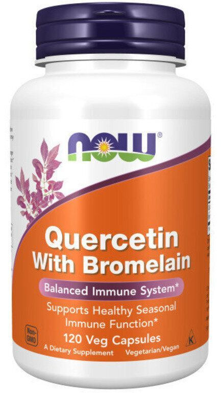 NOW Quercetin with bromelain 120 капсул (по 950 мг) #1