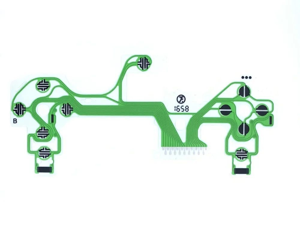 V2 Межплатный шлейф, плата для кнопок, контактная подложка для геймпада, гибкий кабель для геймпада PlayStation #1