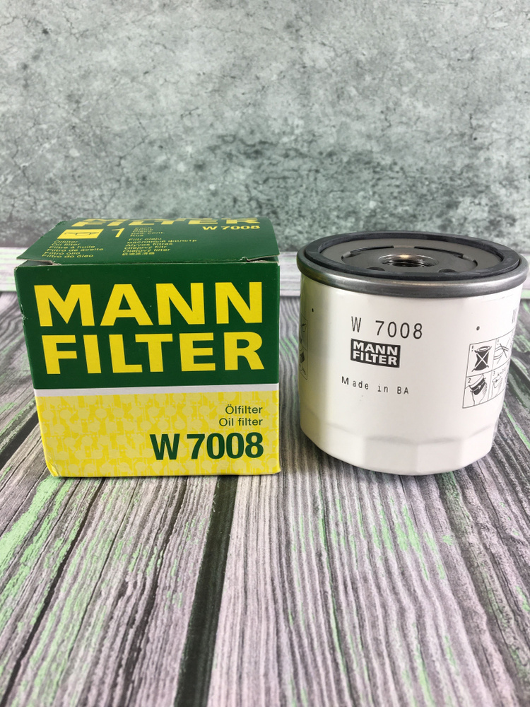 MANN FILTER Фильтр масляный арт. W7008, 1 шт. #1