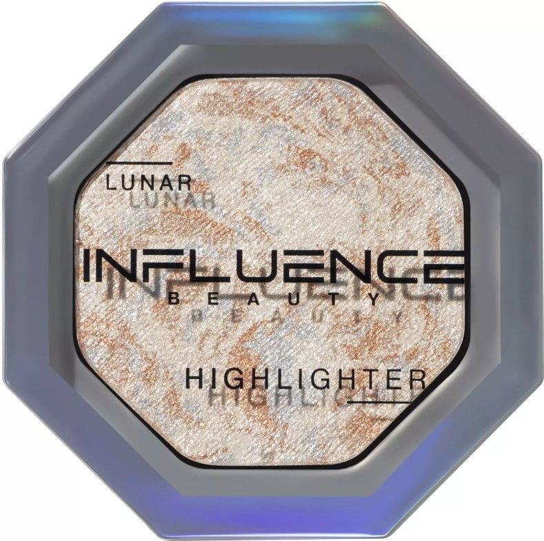 INFLUENCE beauty Хайлайтер Lunar с сияющими частицами, серебряный, 4,8 г  #1