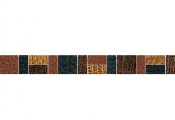Плитка керамическая. Бордюр мозаичный Аллигатор (130/7010) 5.5х50  #1