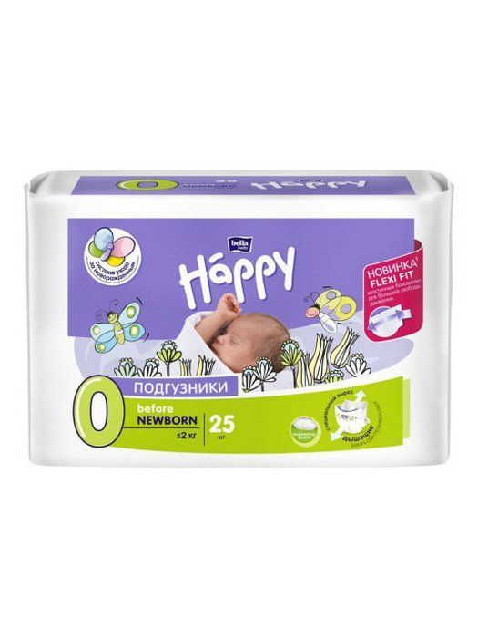 Подгузники Bella Happy before Newborn для недоношенных (до 2кг), 25шт #1