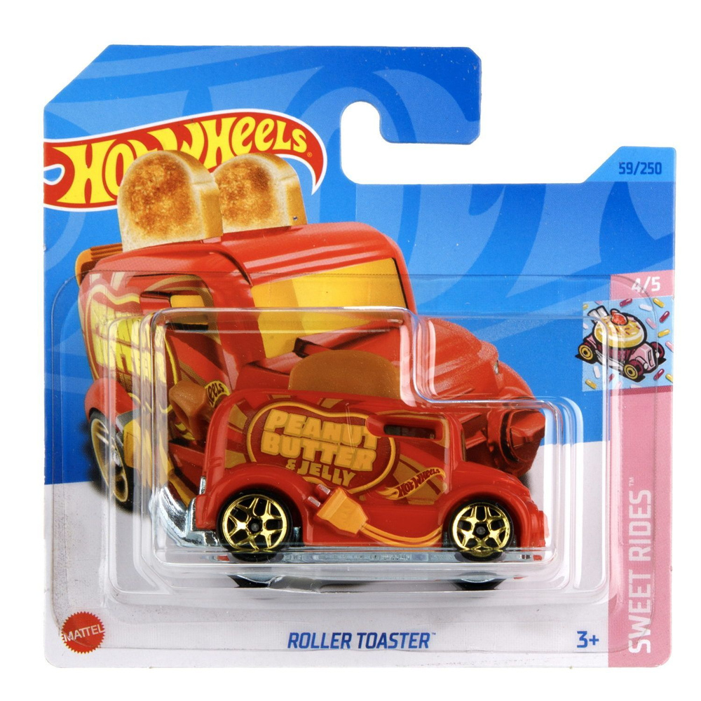 Машинка Hot wheels базовая коллекция в дисплее ROLLER TOASTER #1