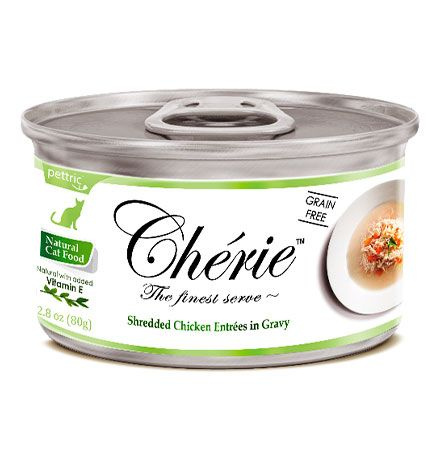 Pettric Cherie Grain free Chicken Entrees in gravy / Беззерновые консервы Петрик для кошек Курица с овощами, #1