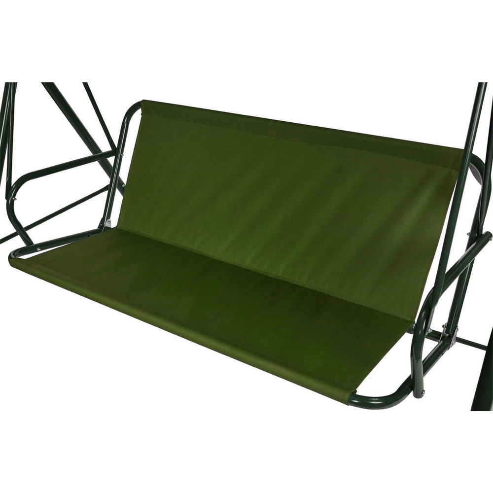 Усиленное тканевое сиденье для садовых качелей 170x52/49 см, оксфорд 600, олива  #1