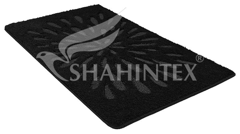 Коврик для ванны SHAHINTEX PP LUX 60х100 чёрный 18 #1