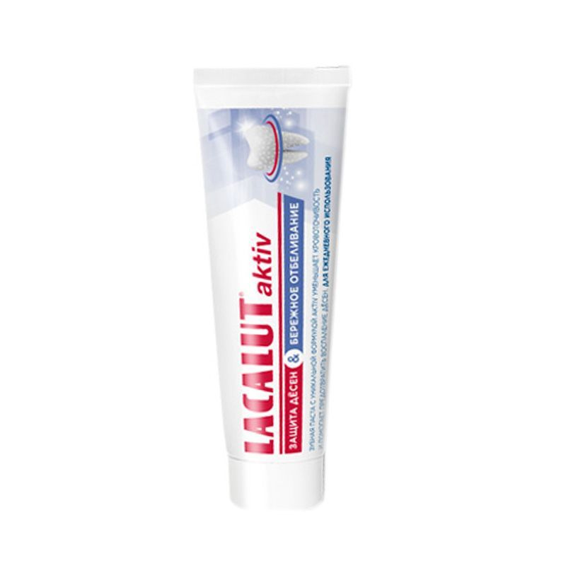 Зубная паста Lacalut Activ Защита дёсен и бережное отбеливание 75 мл  #1