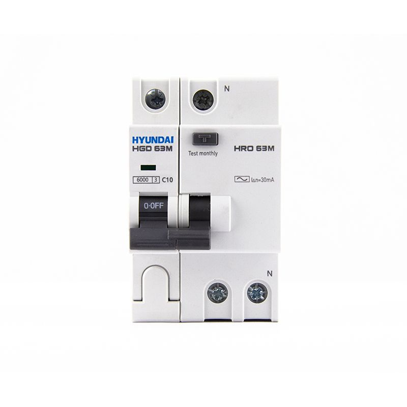 Дифференциальный автоматический выключатель HD Hyundai Electric HRO63M 1NG4C0000C 00010G 1 полюс + нейтр., #1
