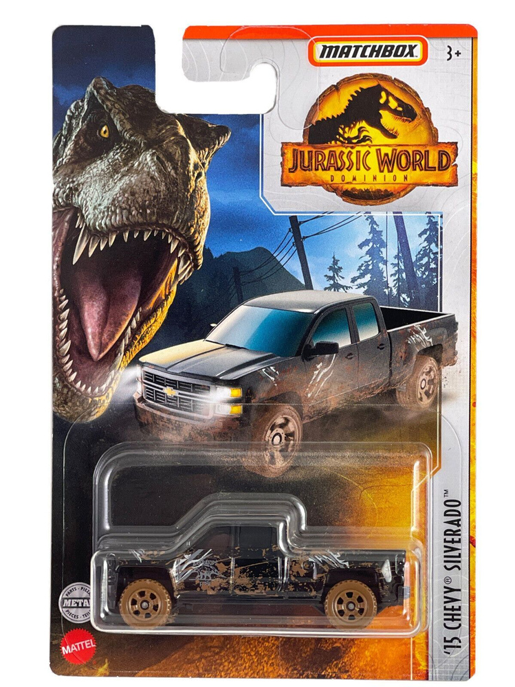 Машинка Matchbox Jurassic World 15 Chevy Silverado HBH10 #1