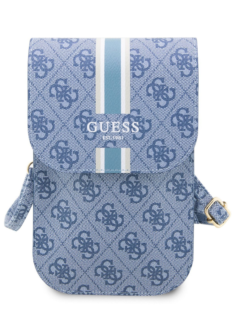 Сумка Guess Wallet Bag кошелек 174 x 114 мм из экокожи с ремешком через плечо, с карманами для карт, #1