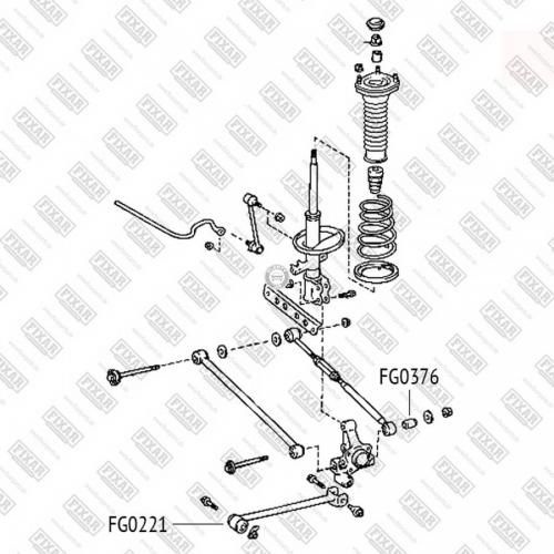 Сайлентблок заднего кулака Fixar FG0376 - купить по доступным ценам в ...