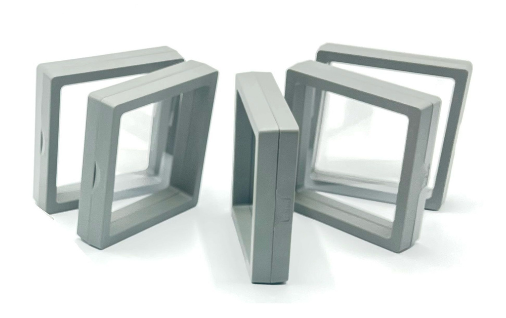 Футляр-рамка с силиконовой мембраной, (комплект из 5-и штук), цвет серый  #1