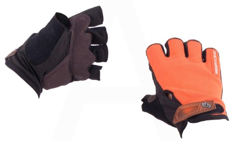 Мотоперчатки без пальцев FOX оранжевые размер - M #1