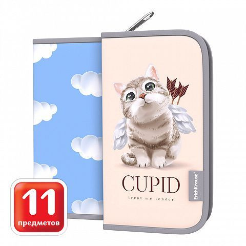 Пенал-книжка с наполнением Cupids 110x205x25мм ErichKrause #1