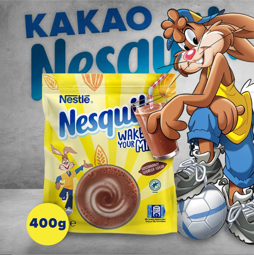 Быстрорастворимый какао напиток для детей Несквик Nestle Nesquik, 400 г  #1