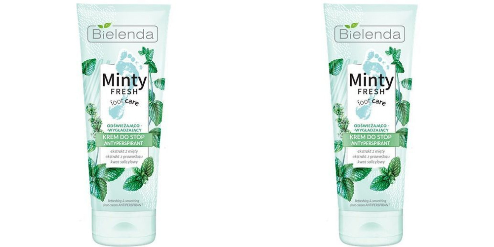 Bielenda MINTY FRESH FOOT CARE освежающий и разглаживающий крем-антиперспирант для ног 100 мл , 2уп. #1