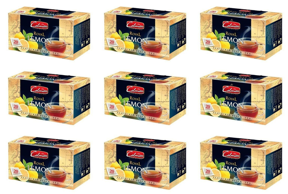CELMAR Чай Black tea and lemon 20 пакетиков , 9 уп #1