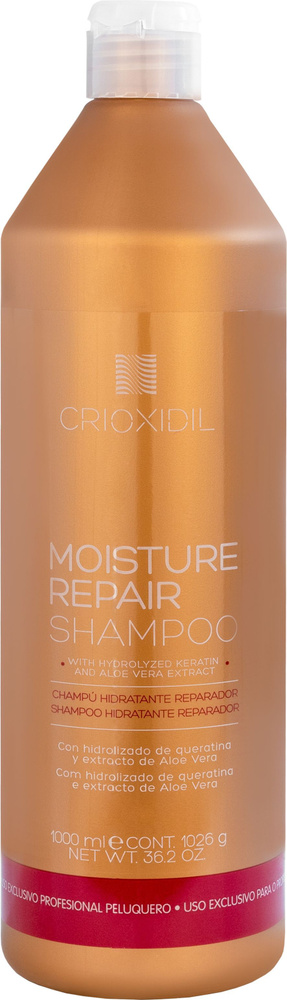 Шампунь для сухих и повреждённых волос Crioxidil moisture repair shampoo, 1000 мл  #1