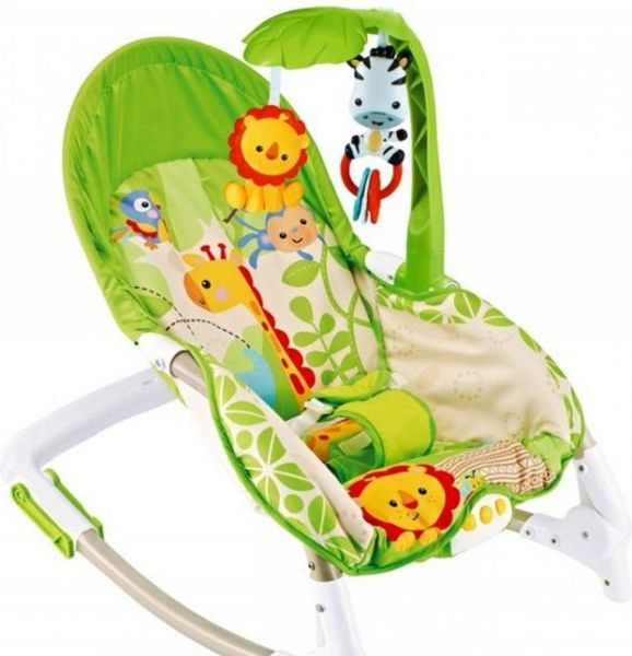 Шезлонг Fitch baby NEWBORN-TO-TODDLER PORTABLE ROCKER зеленый #1