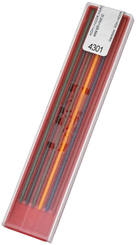 KOH-I-NOOR Грифель для карандаша 2 мм, твердость: 3B (3 Мягкий), 6 шт.  #1