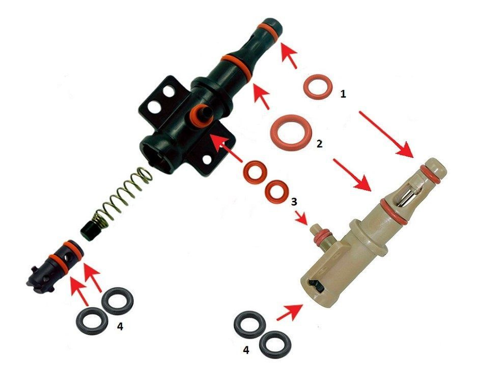 Ремкомплект штуцера подачи воды Philips, Saeco, Gaggia #1