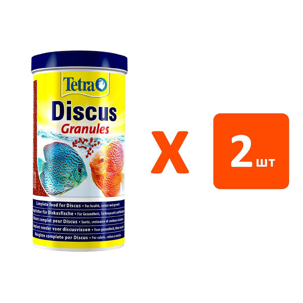 Гранулы TETRA DISCUS GRANULES корм для дискусов (1 л х 2 шт) #1